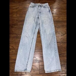 PacSun Women's Size 25 90's Boyfriend Light Wash Distressed High Rise Jeans